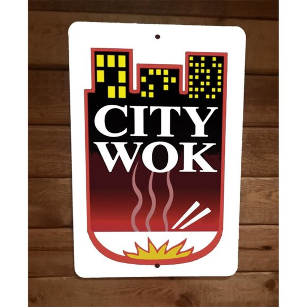 City‎ Wok #2 White Background 8x12 Metal Wall Sign Poster South Park